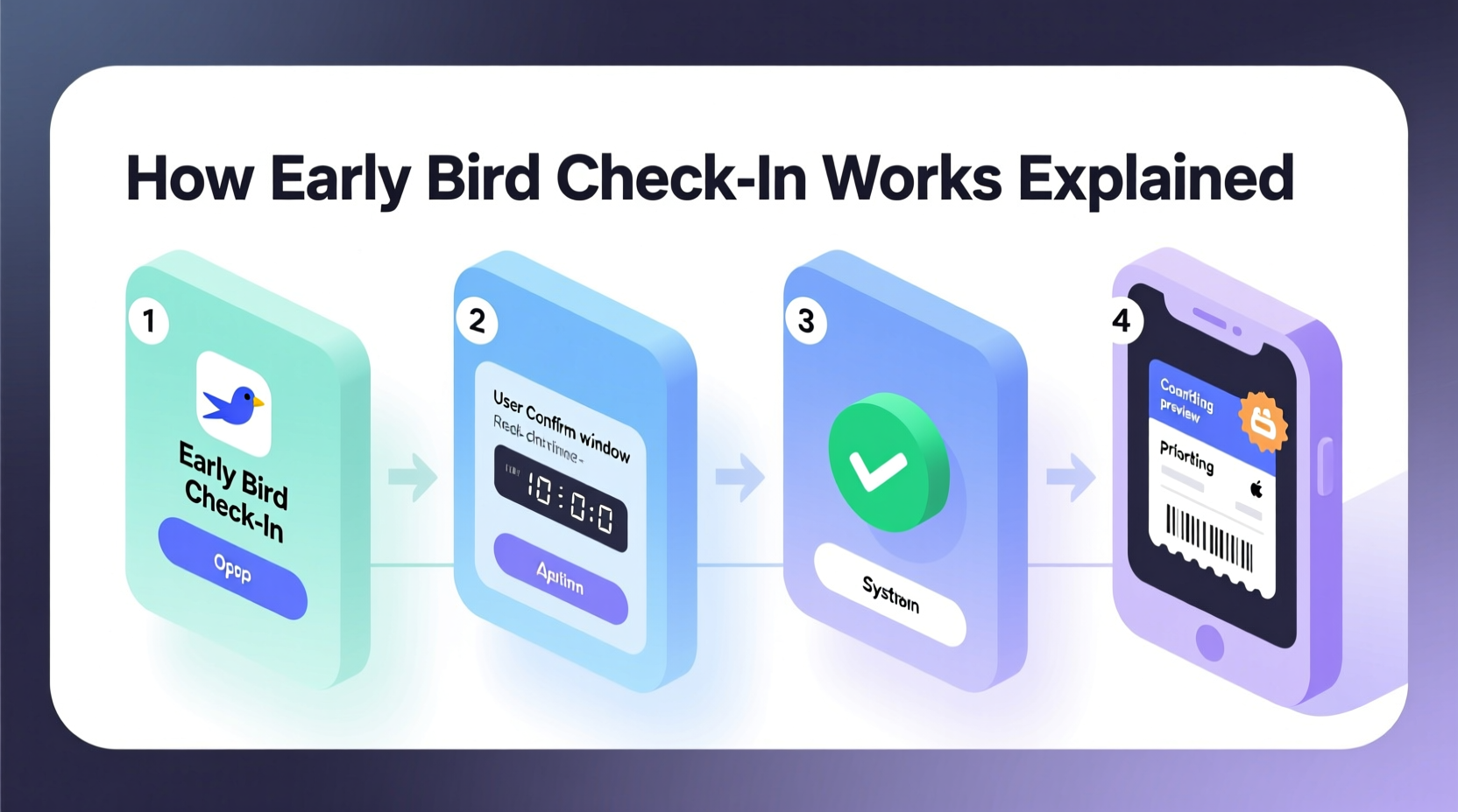 how does early bird check in work