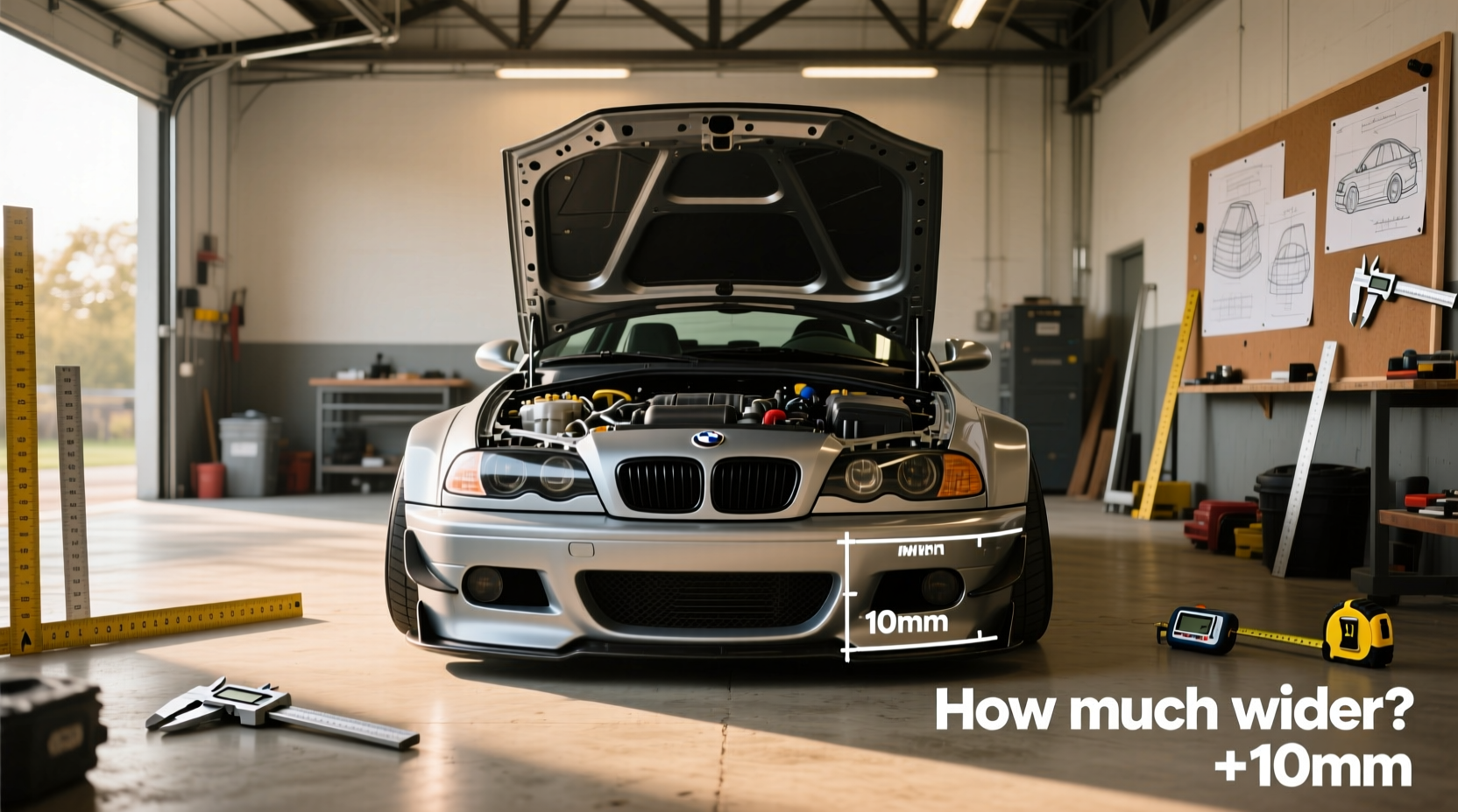 How to Choose E46 M3 Fender, How Much Wider Are E46 M3 Fenders?