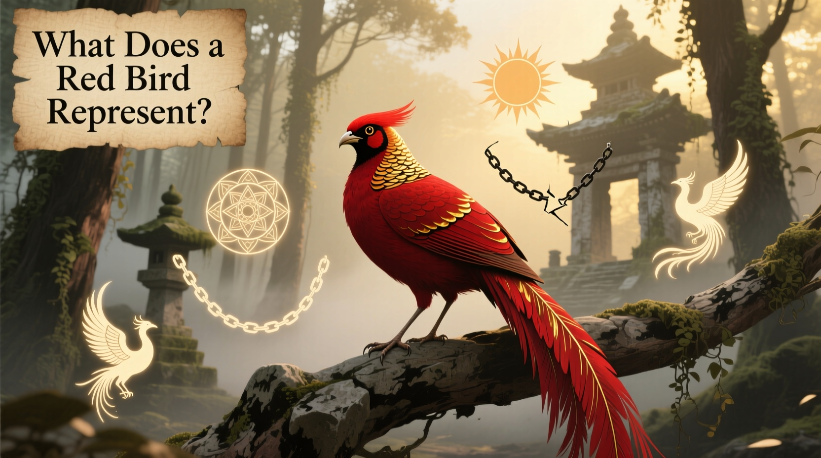 what does a red bird represent