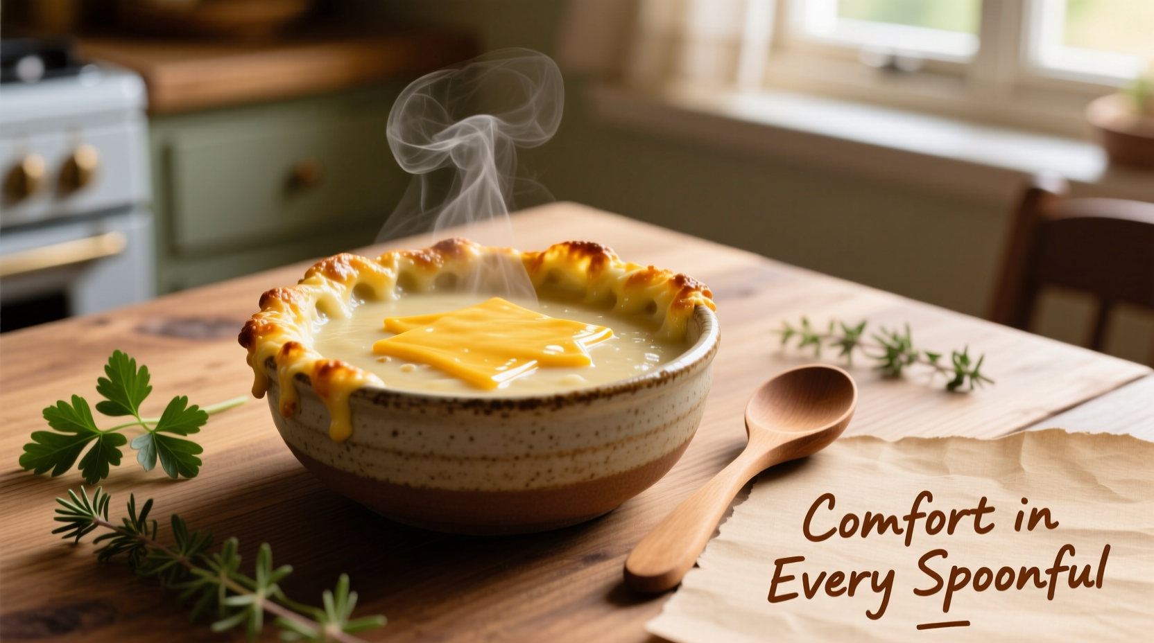 potato soup with cheese