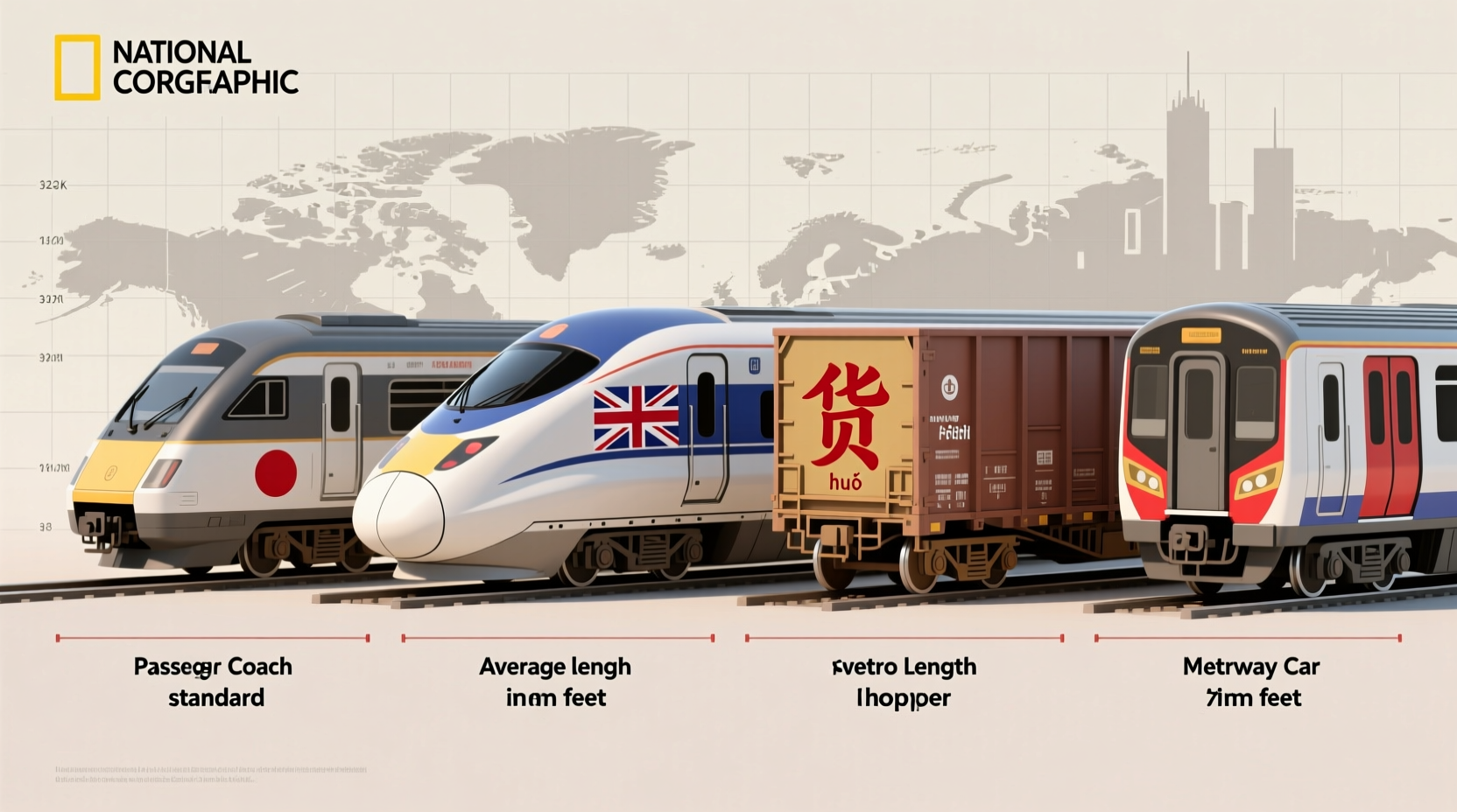 how long is a train car