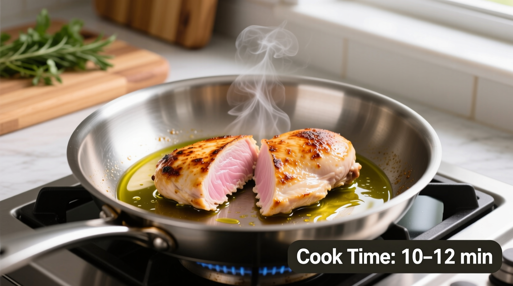 how long to cook chicken breast on the stove