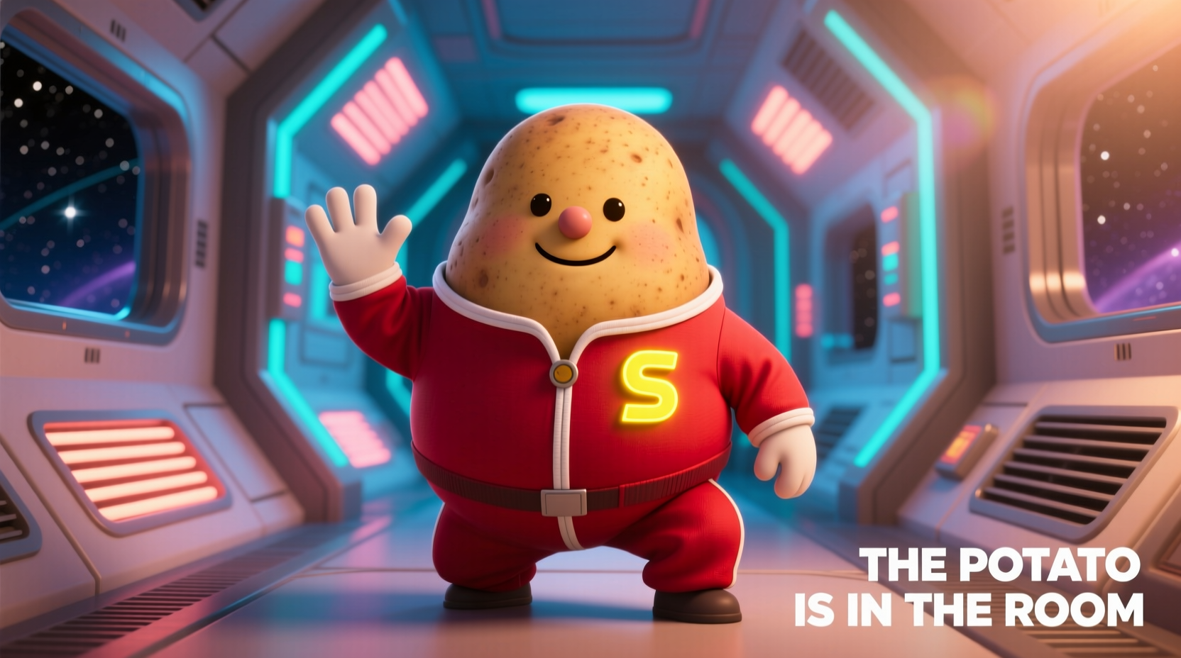 Among Us crewmate character resembling a potato