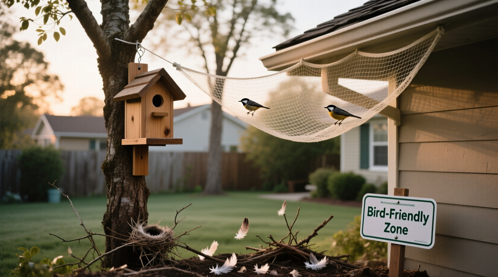 how to prevent birds from building nests