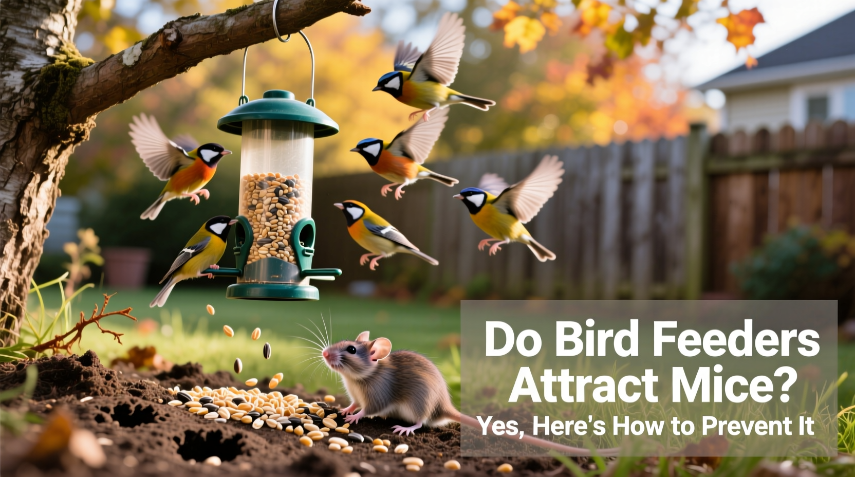 do bird feeders attract mice