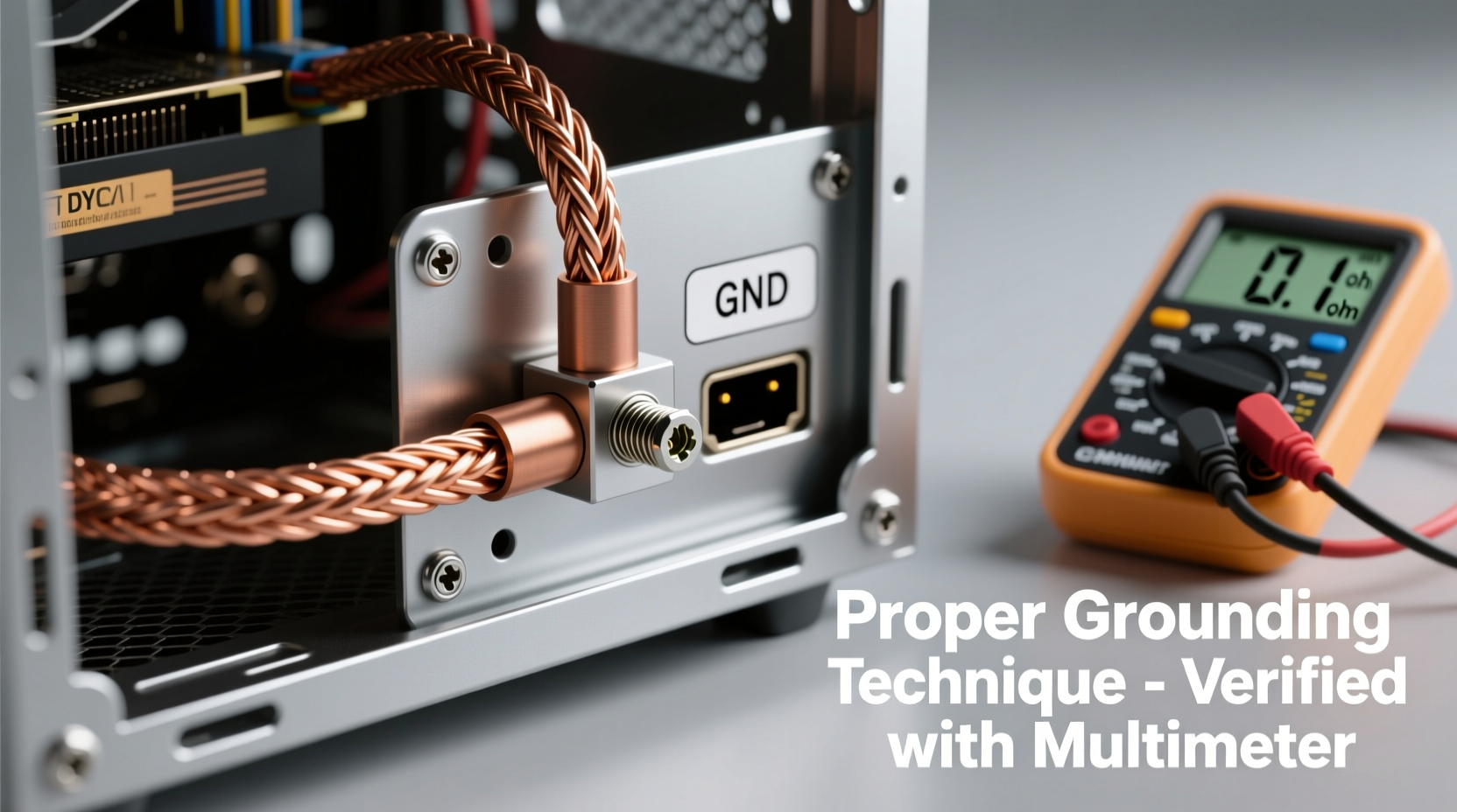 Proper grounding technique for DIY PC case