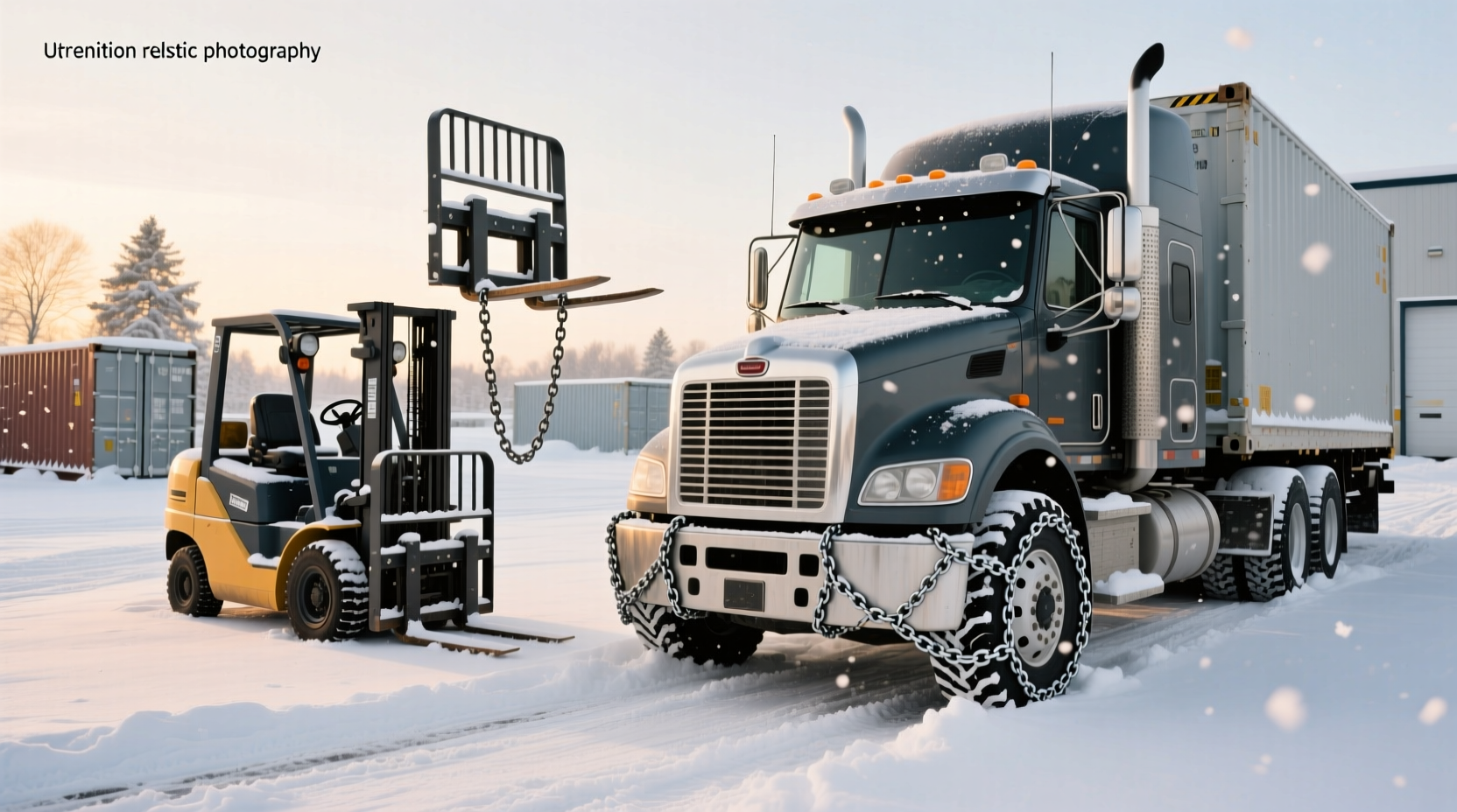 Diagram showing number of chains needed per axle on a semi truck