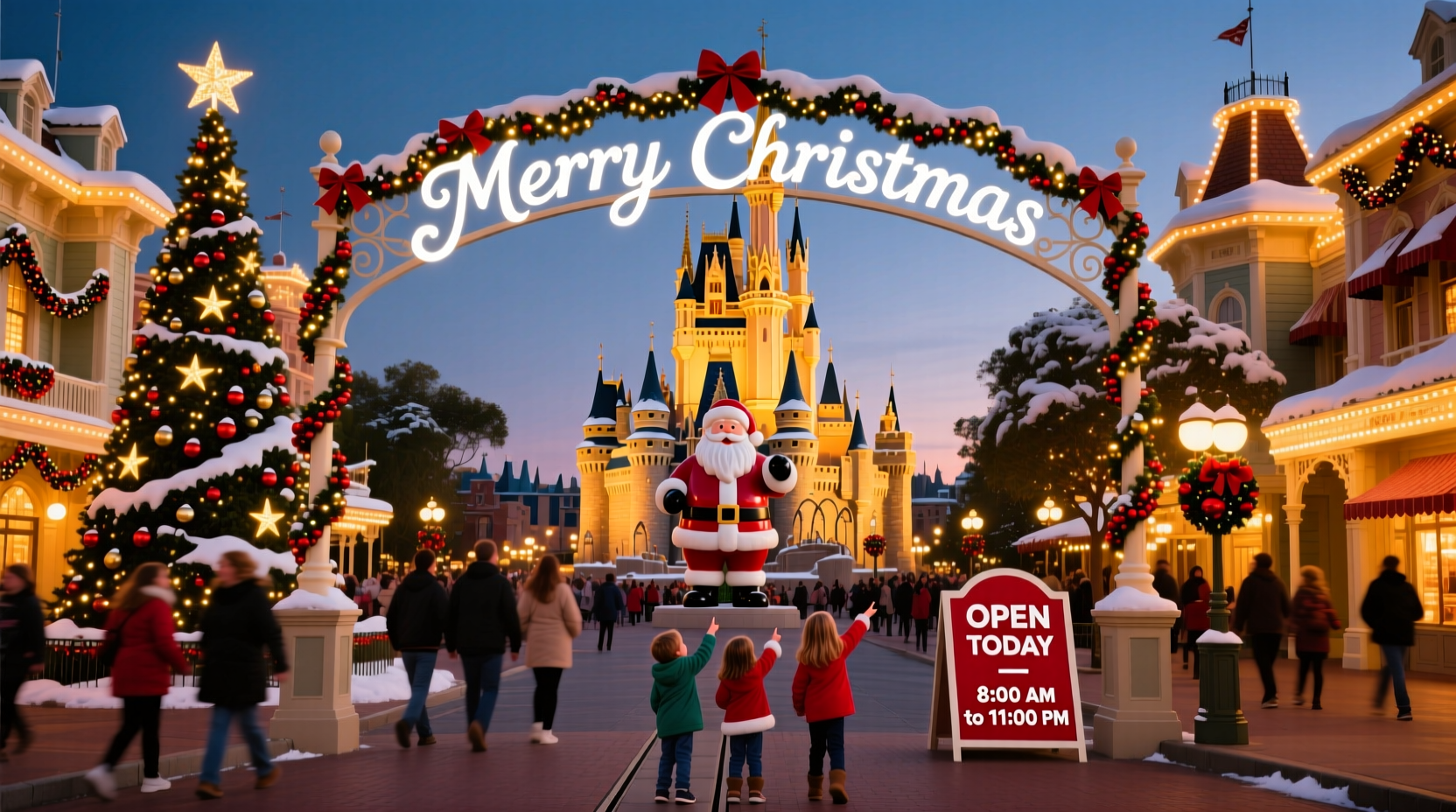 is disney open christmas day