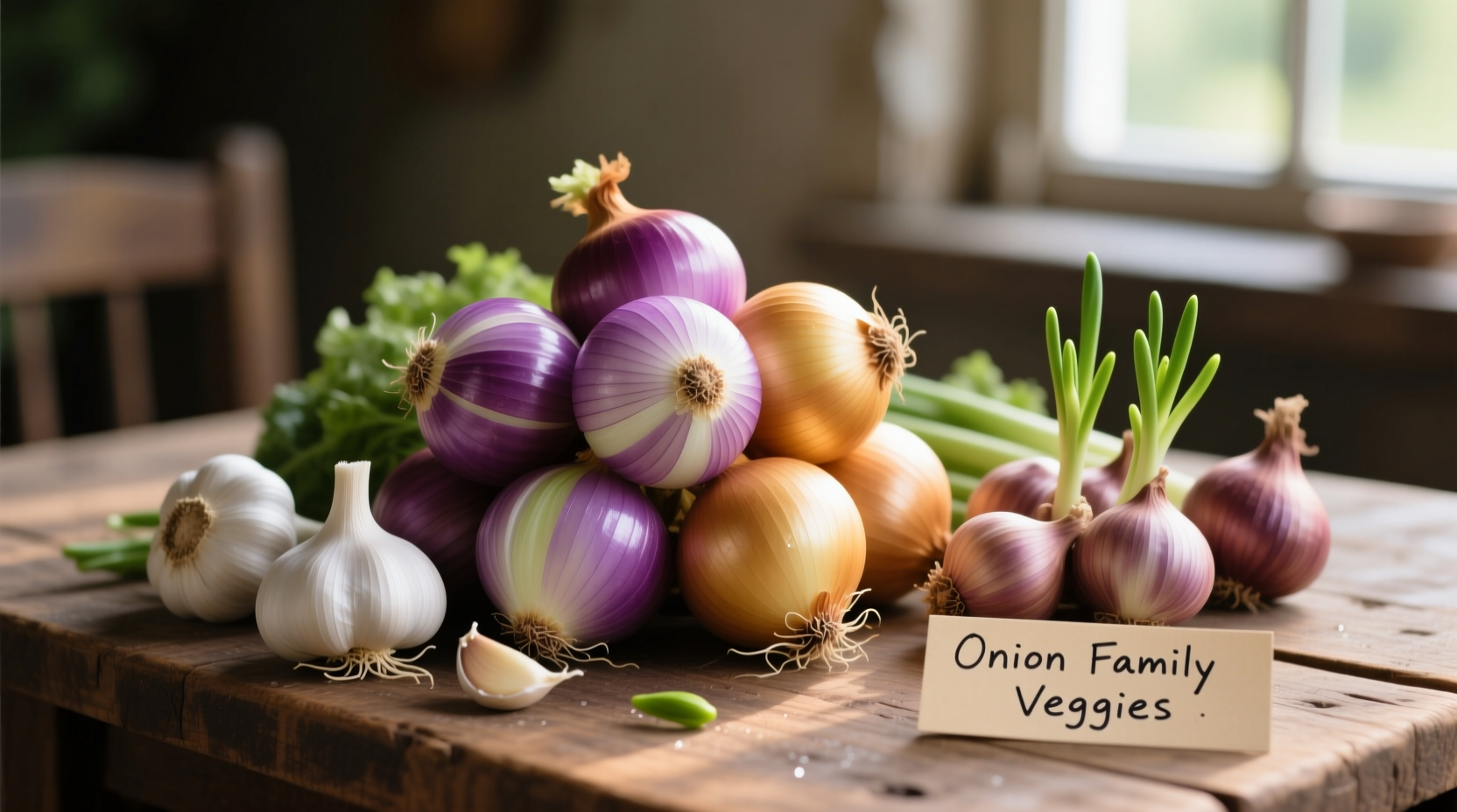 onion family veggies