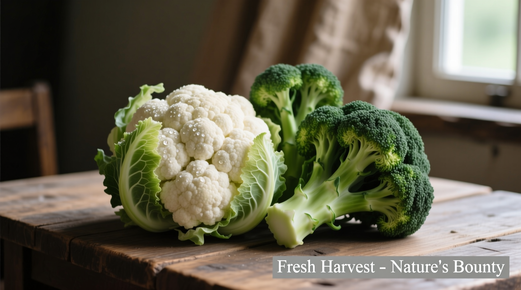 cauliflower and broccoli