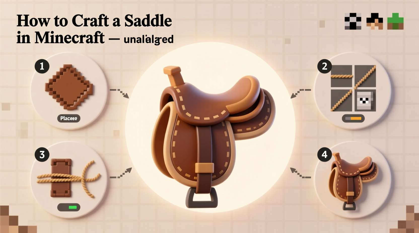 how to craft saddle in minecraft
