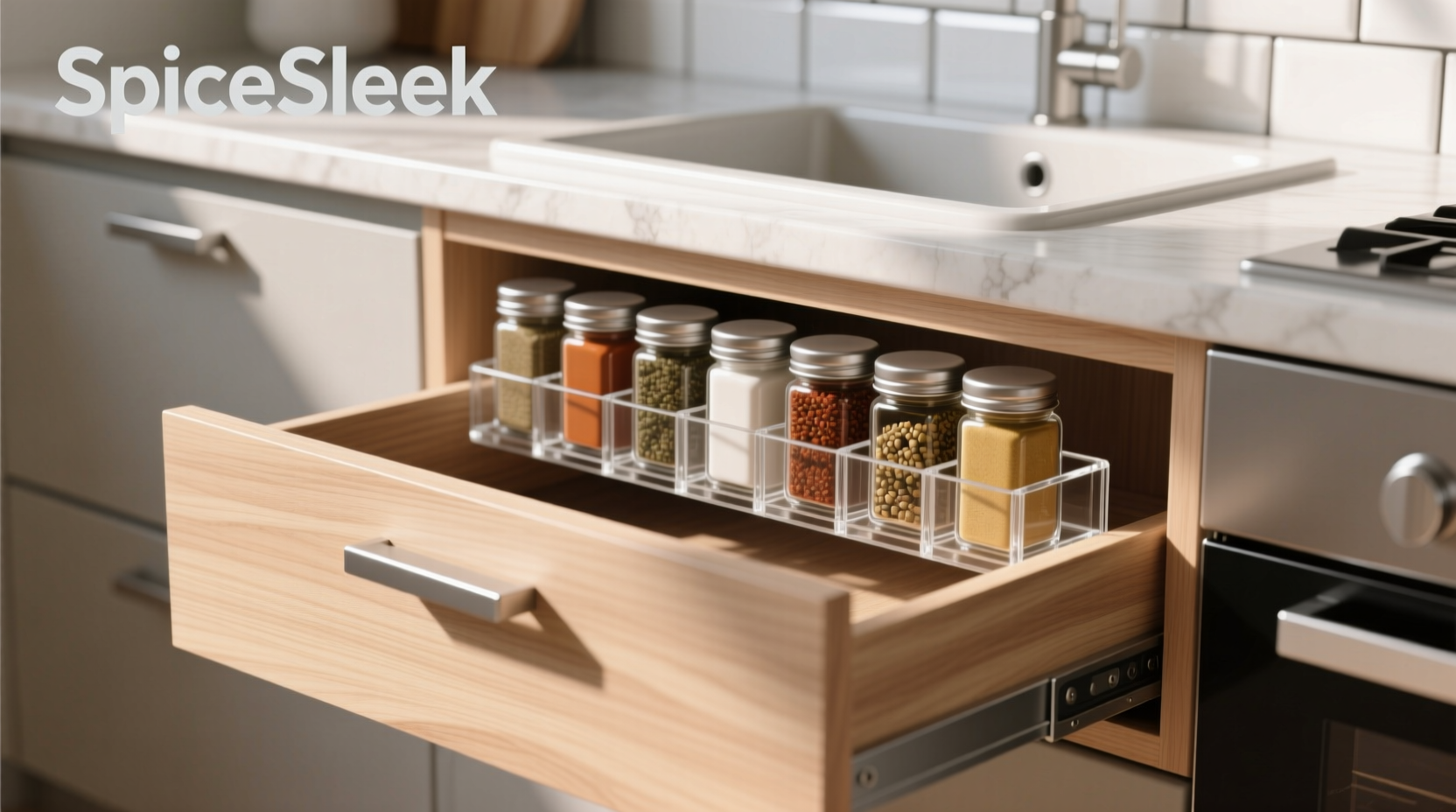 spice rack for drawer