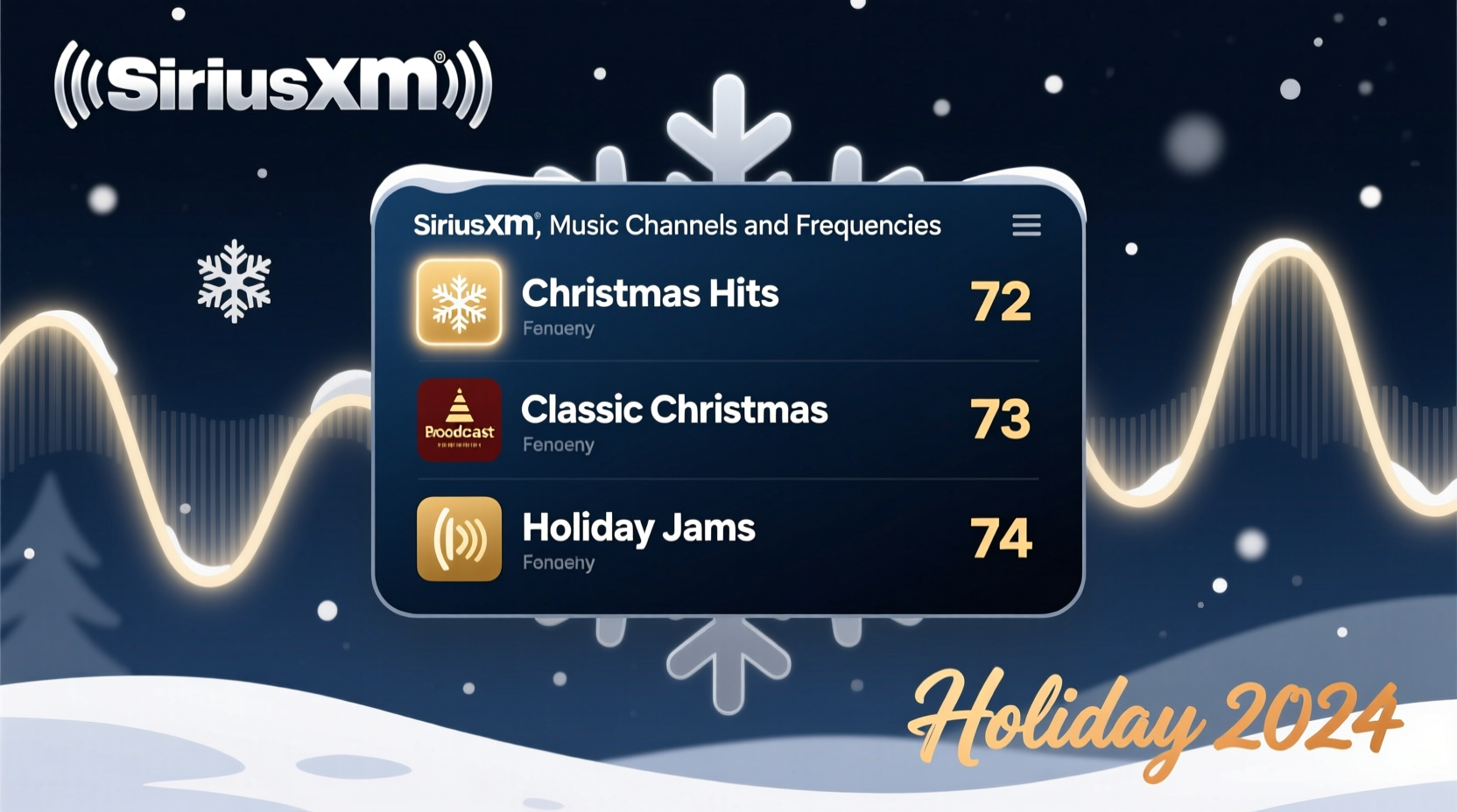 what channel is sirius playing christmas music
