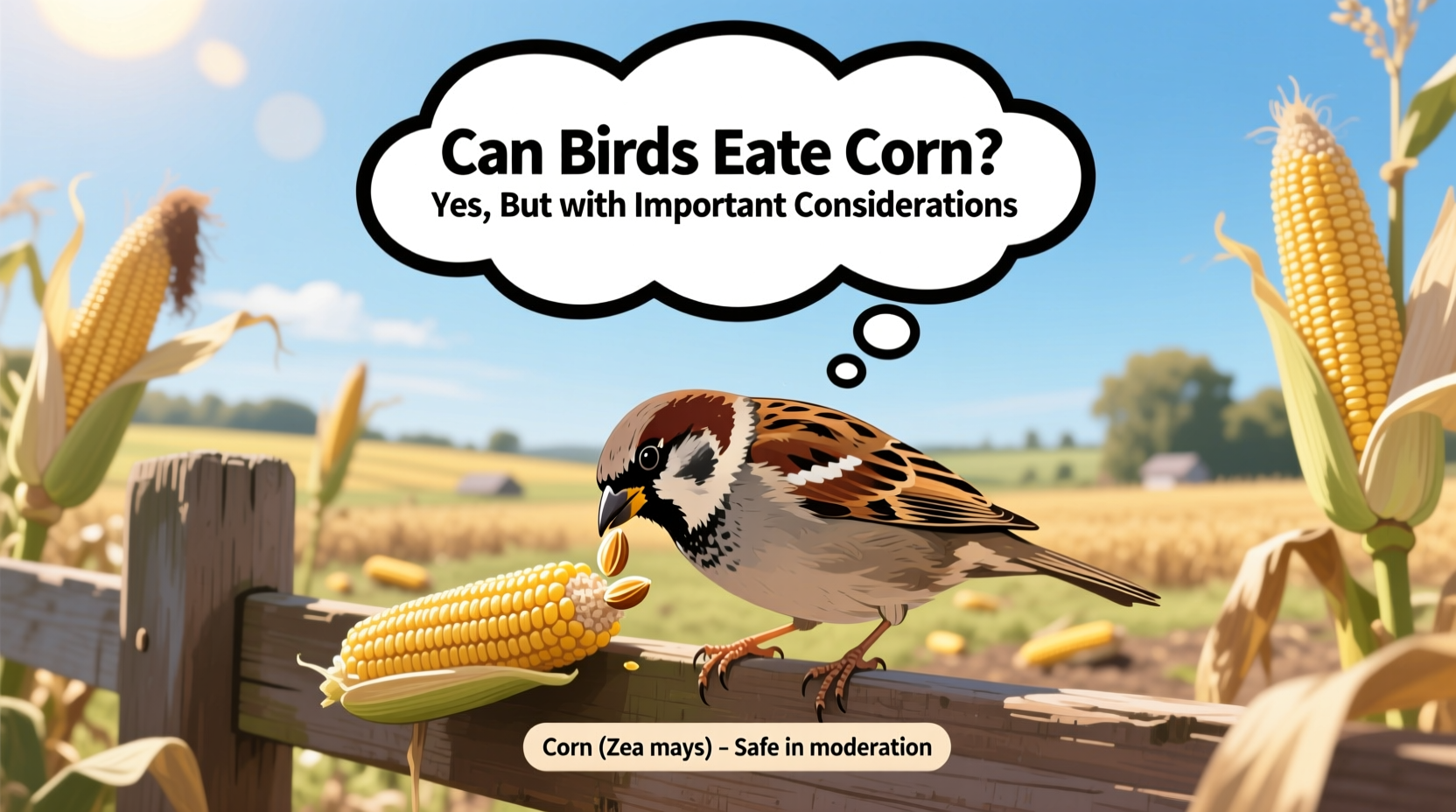 can birds eat corn