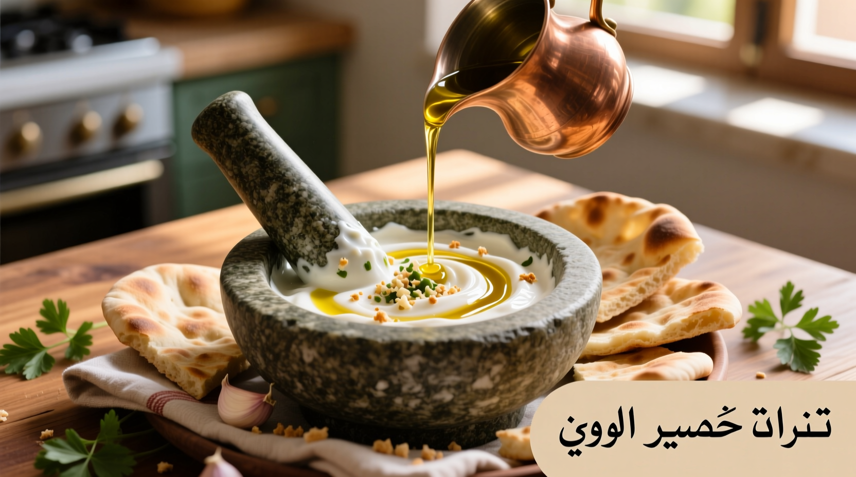 Authentic Lebanese Garlic Dip (Toum) Recipe - Simple & Creamy