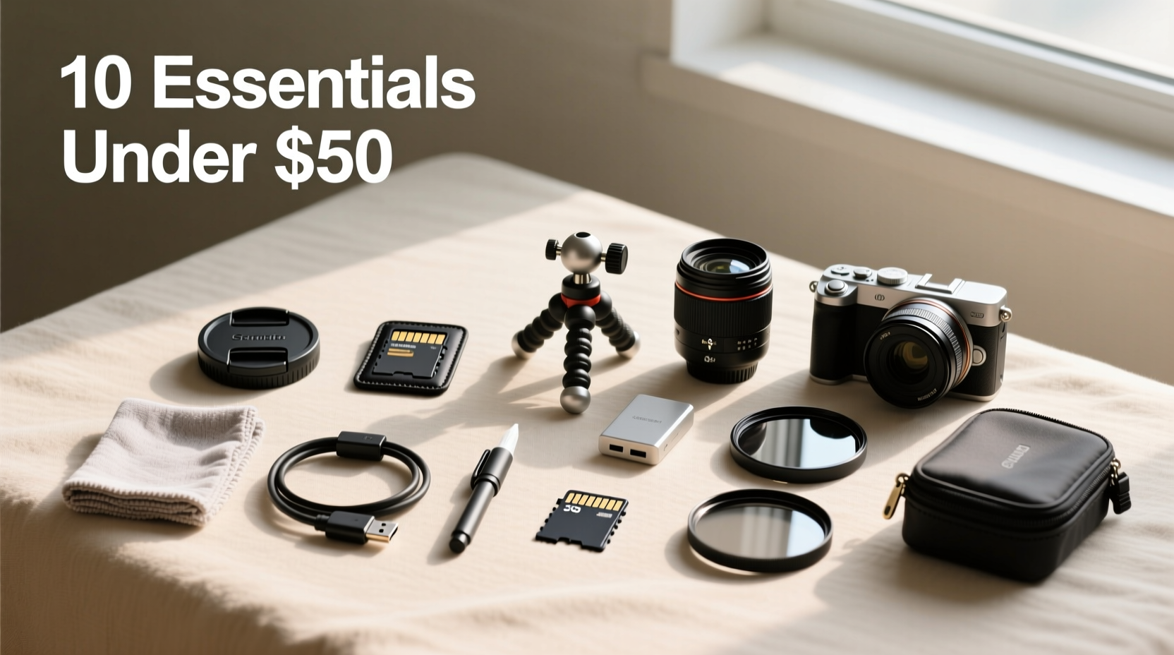 10 Camera Accessories Under $50: Budget Travel Gear Guide