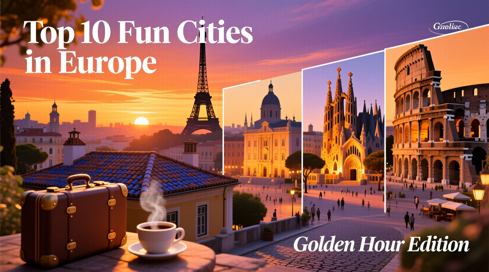 Ranking Fun Cities Europe Infographic: Budget Travel Guide