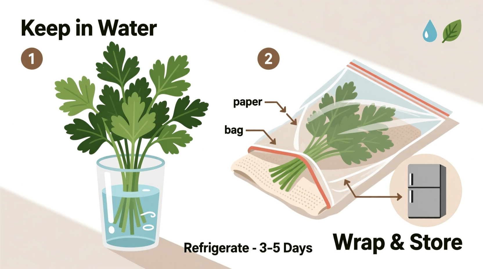 how do i keep fresh parsley