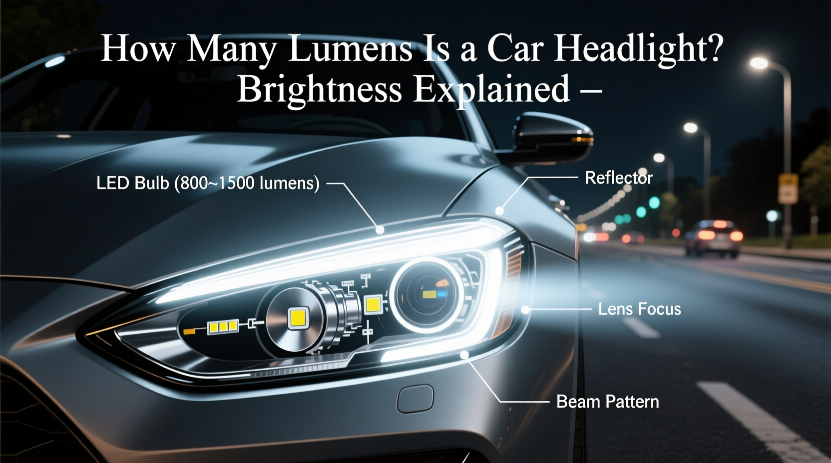 how many lumens is a car headlight