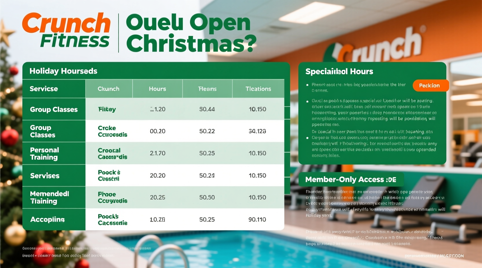 is crunch fitness open on christmas