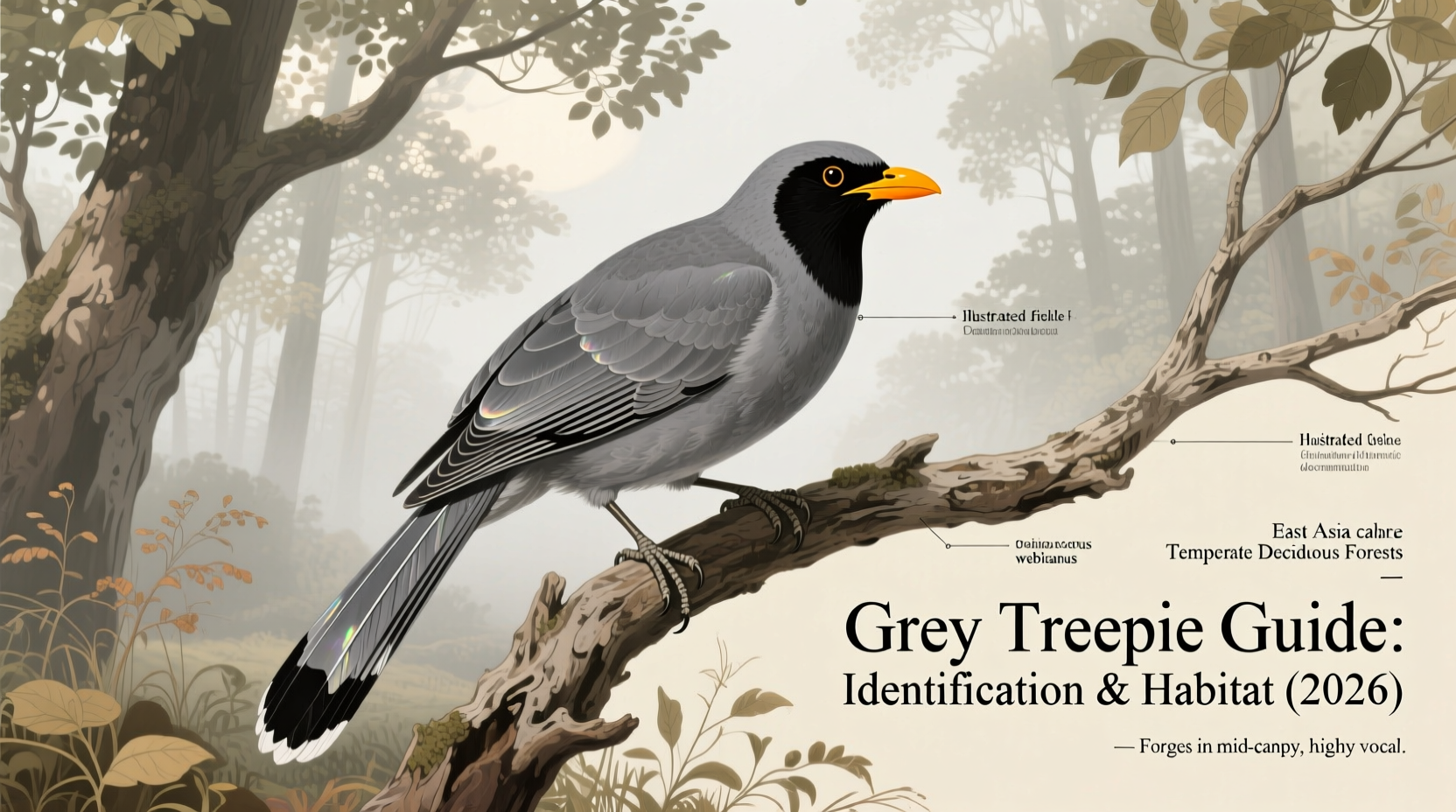Grey Treepie Guide: Identification & Habitat (2026)