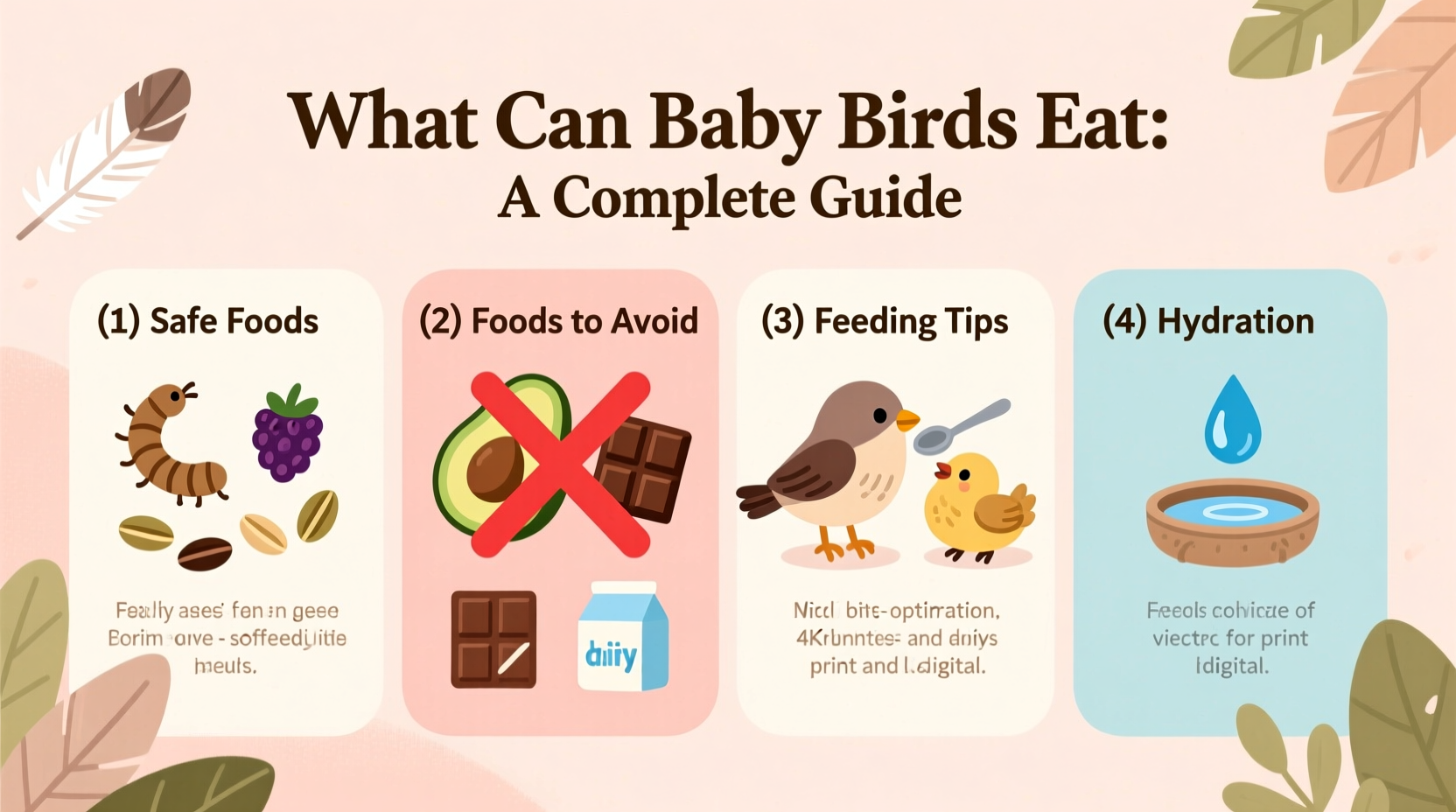 what can baby birds eat