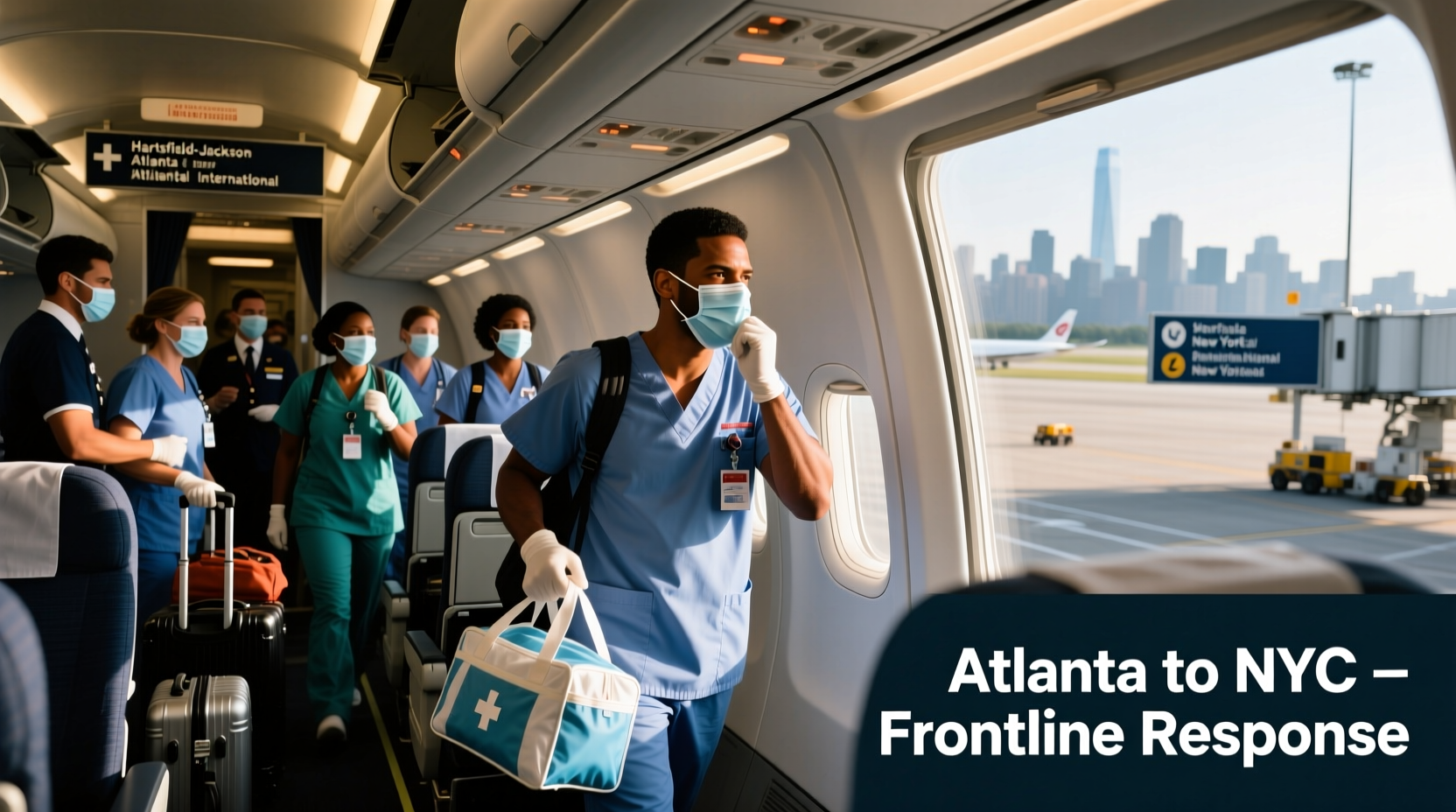 How Atlanta Medical Workers Fly to NYC to Aid Coronavirus Response
