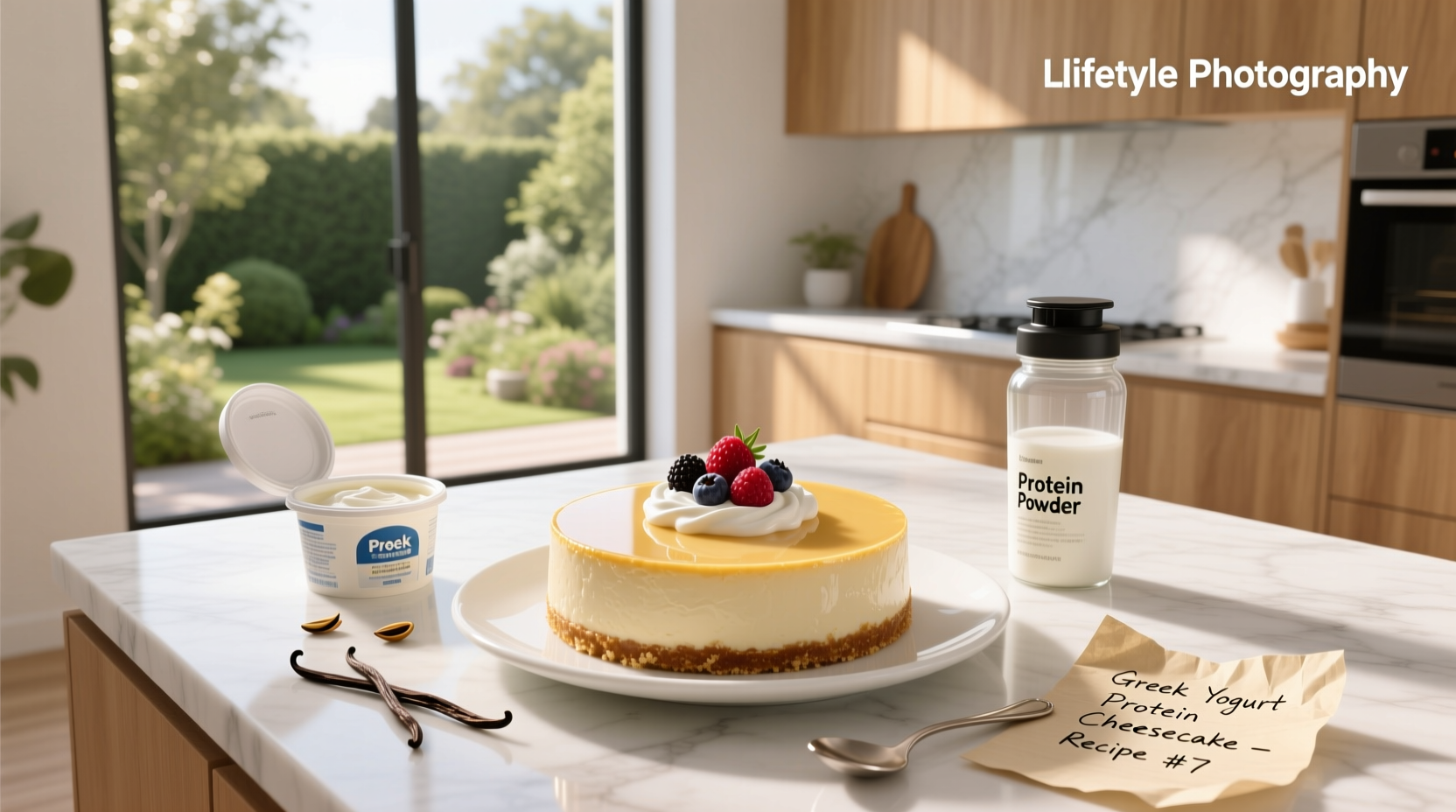 How to Make Greek Yogurt Protein Powder Cheesecake