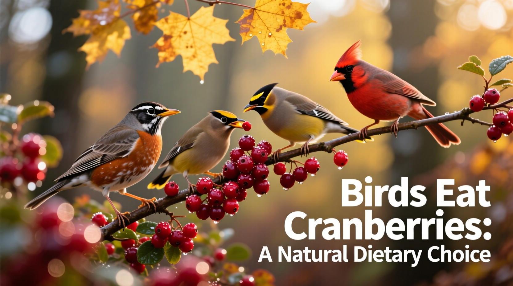 do birds eat cranberries