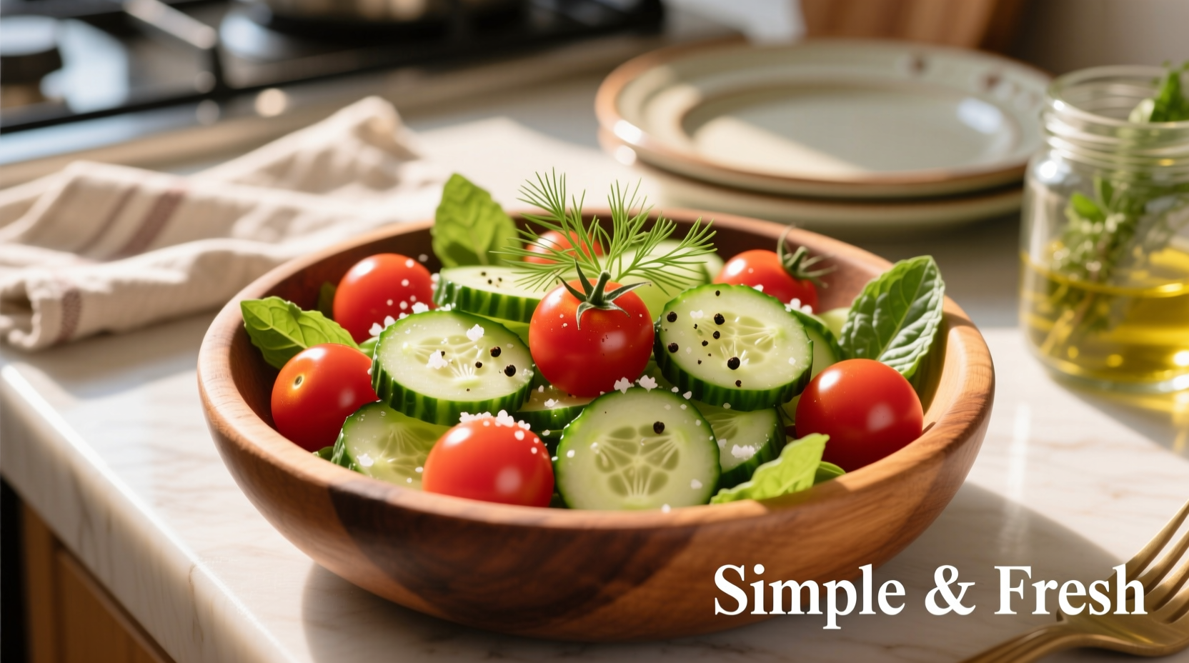 Perfect Cherry Tomato Cucumber Salad Recipe in 15 Minutes