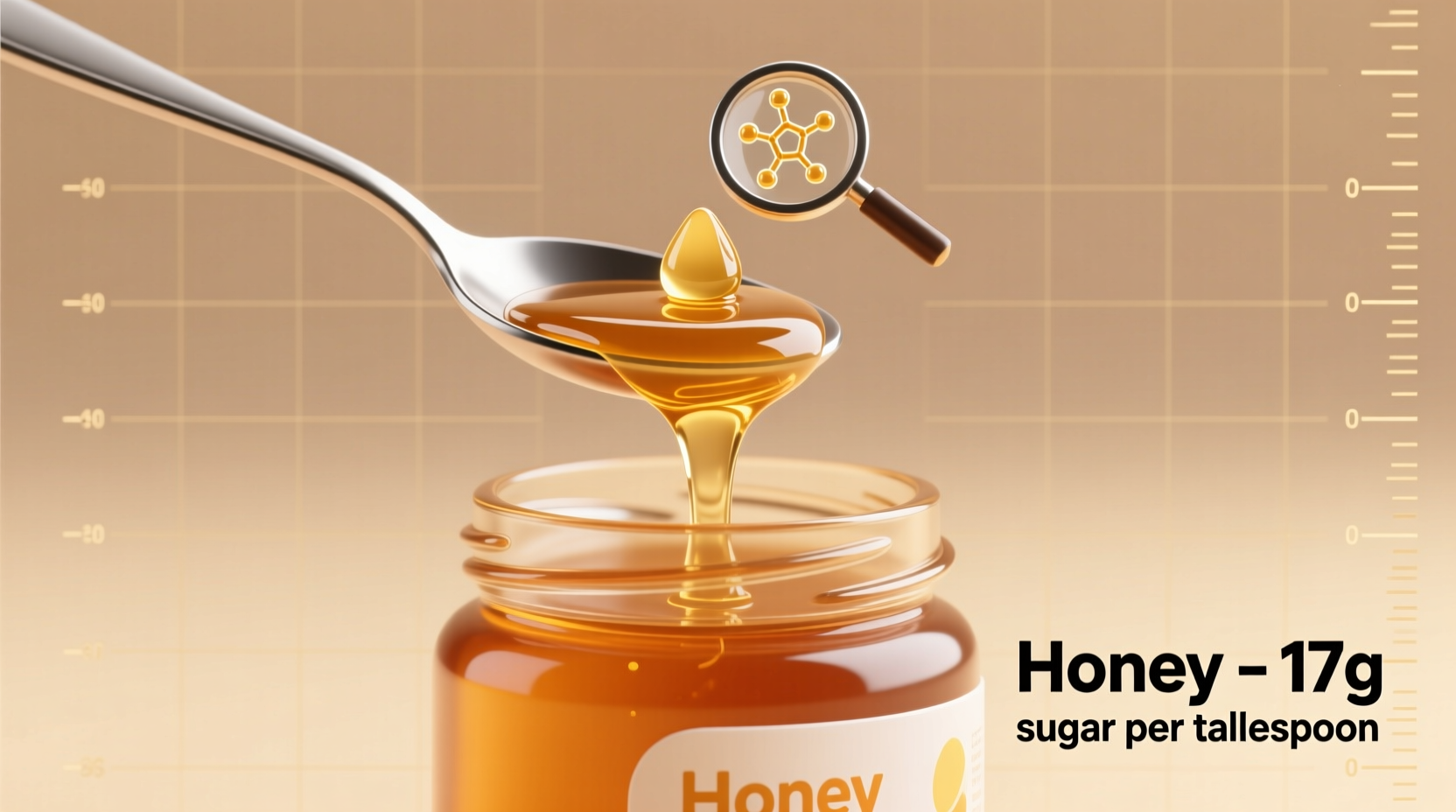 how much sugar in honey