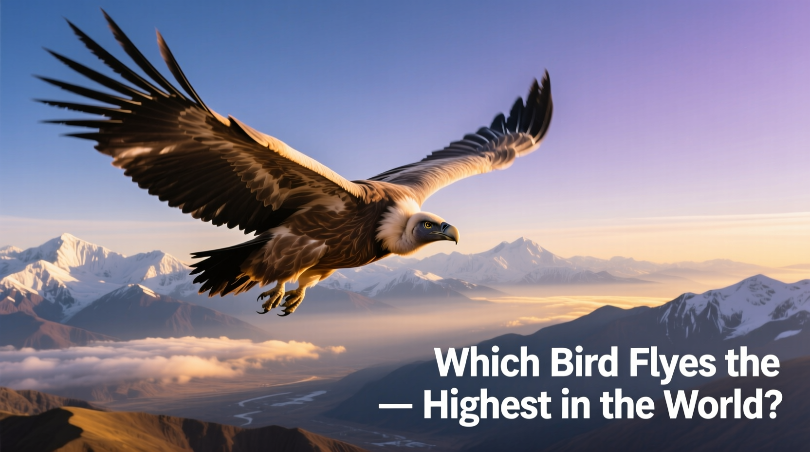what bird flies the highest