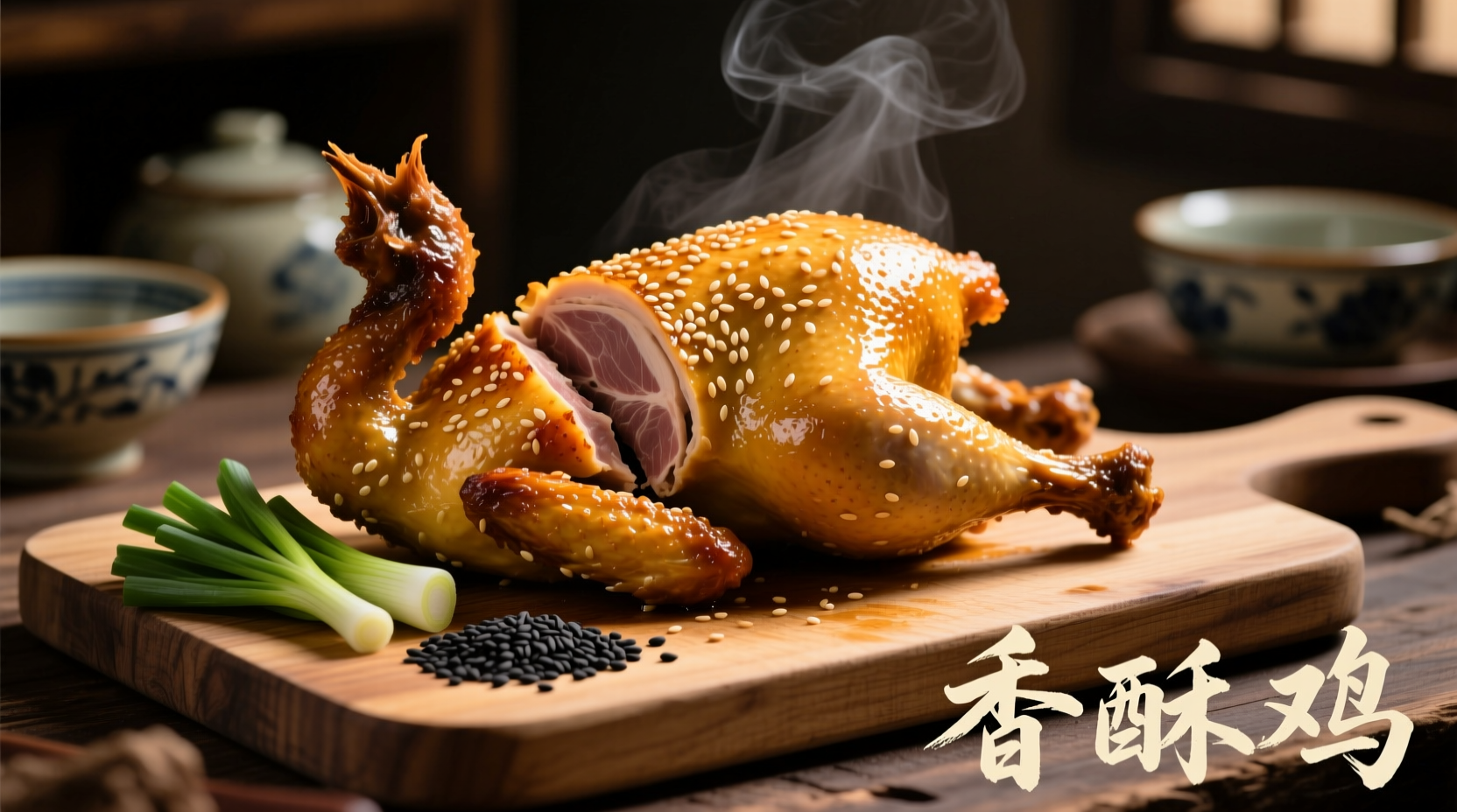 chinese chicken with sesame seeds