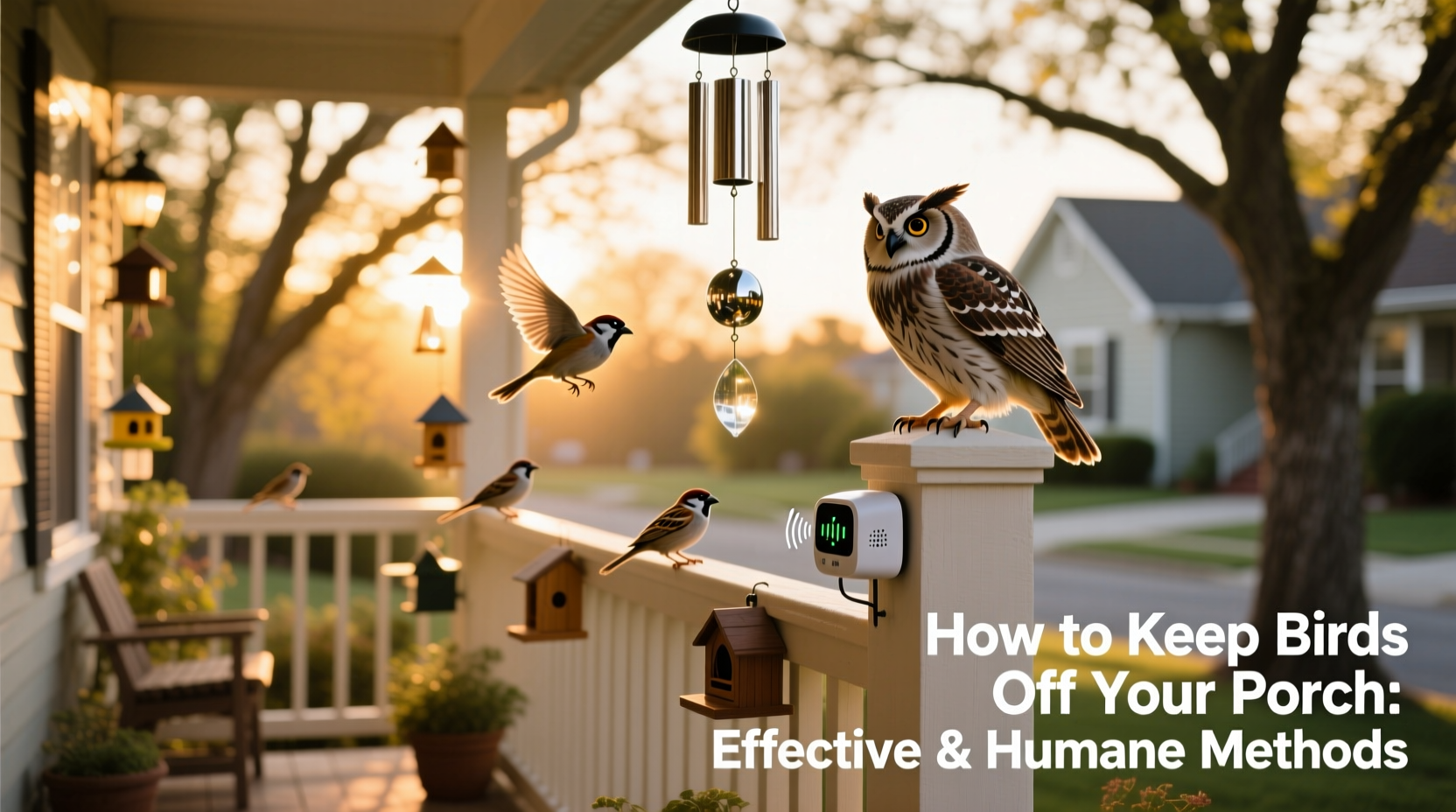 how to keep birds off my porch