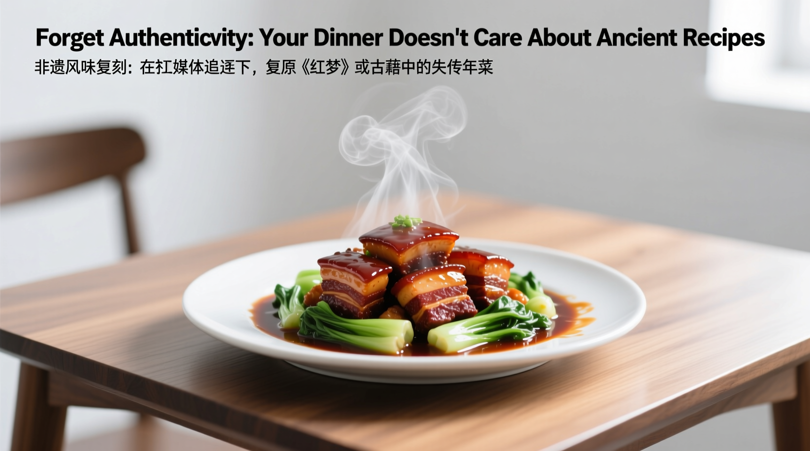 forget authenticity your dinner doesn t care about ancient recipes