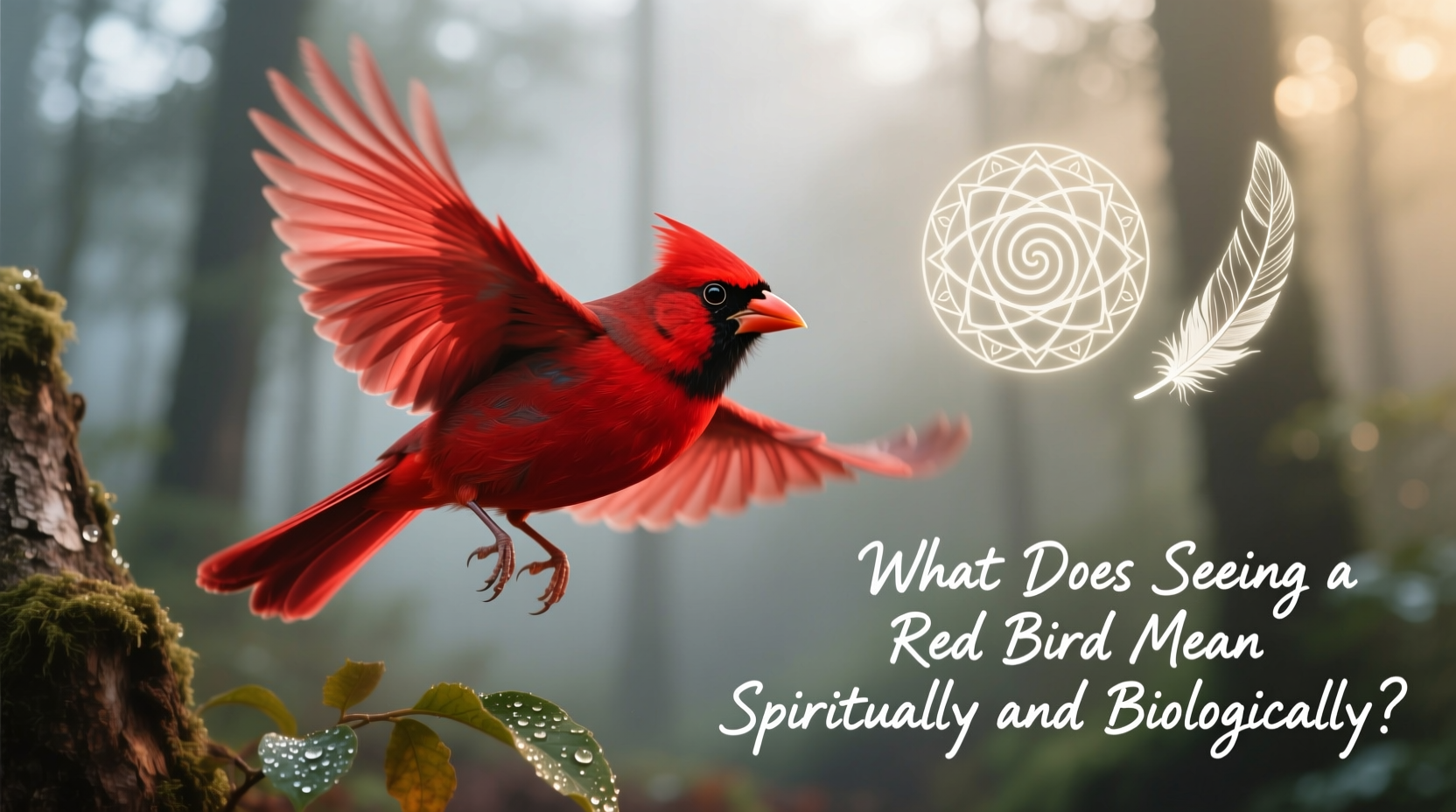 what does seeing a red bird mean