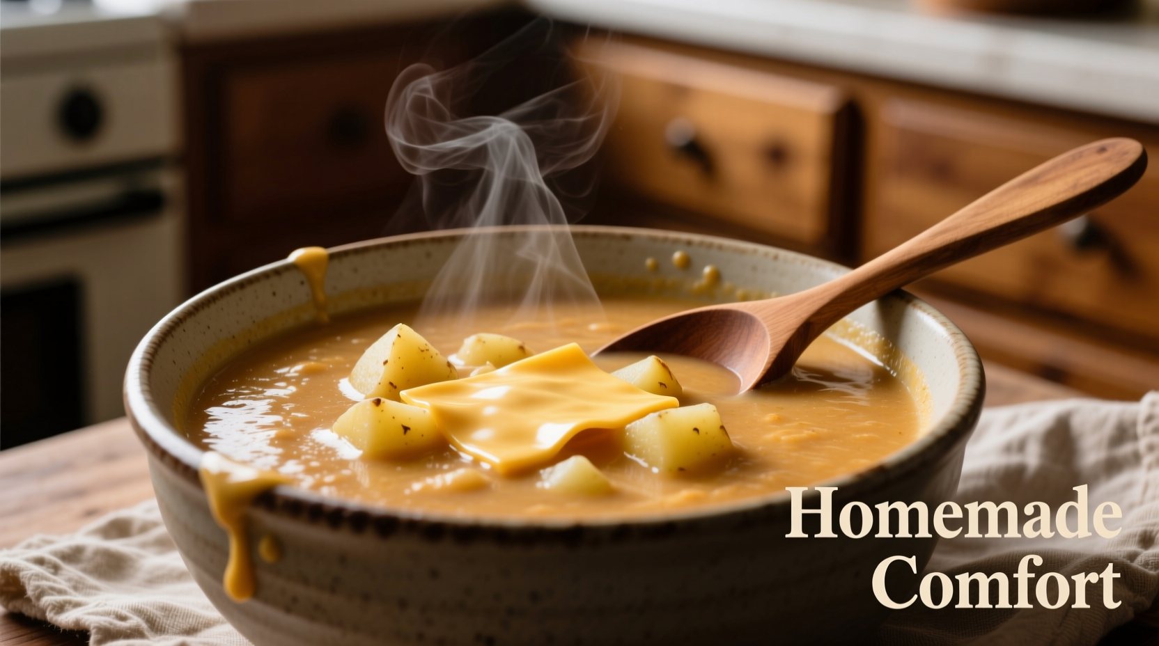 creamy potato and cheese soup