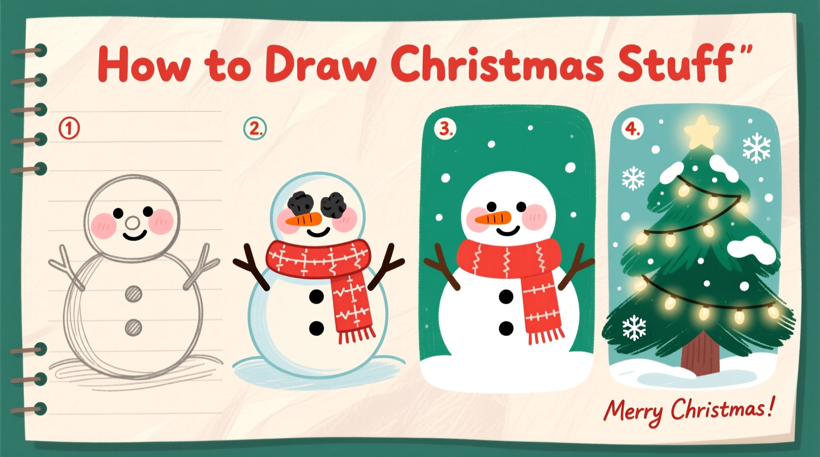 how do you draw christmas stuff