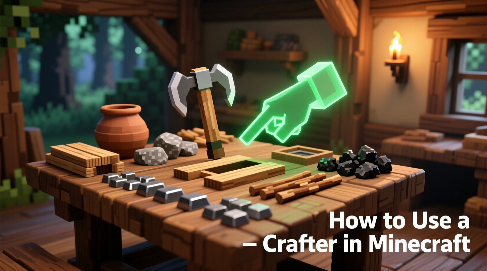 how to use a crafter in minecraft