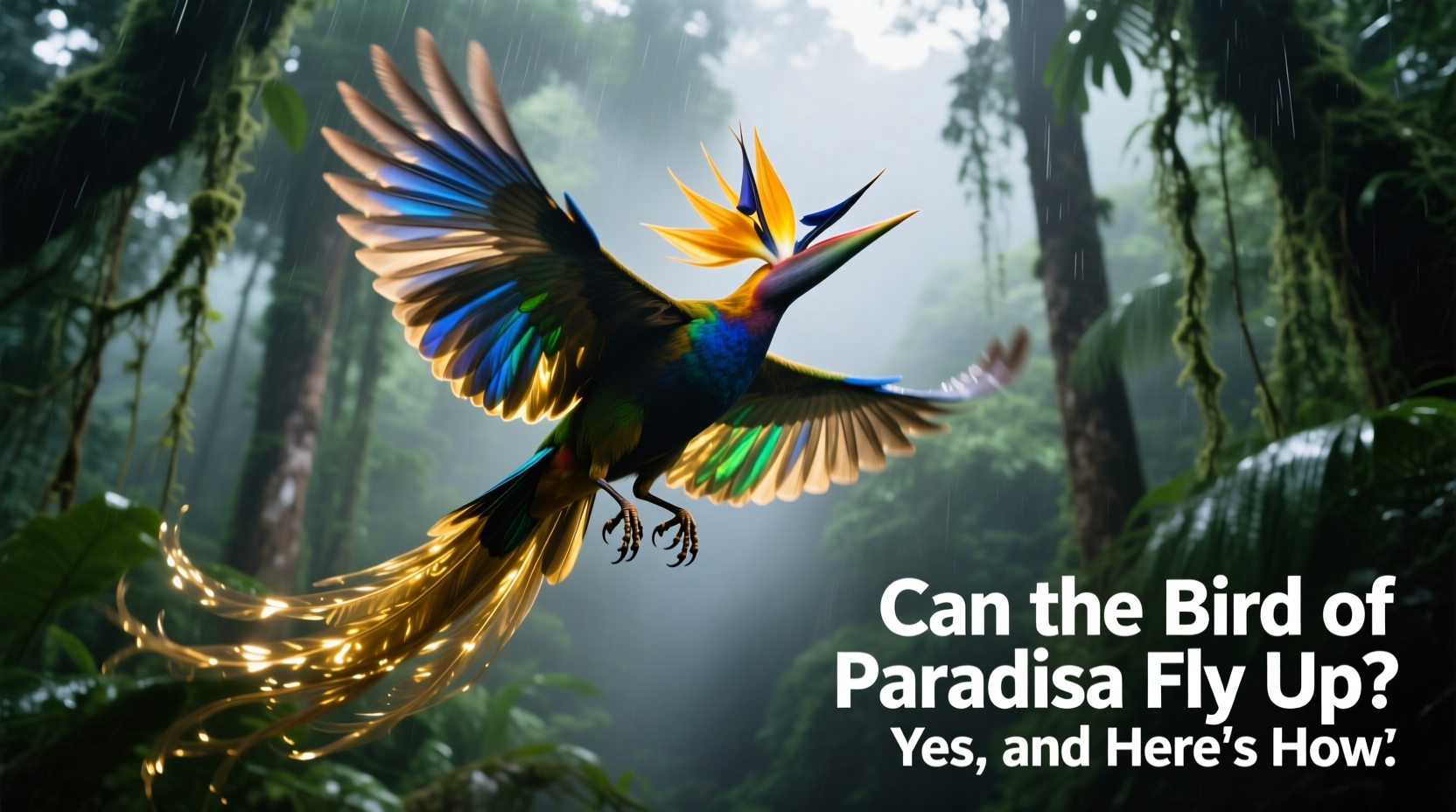 may the bird of paradise fly up