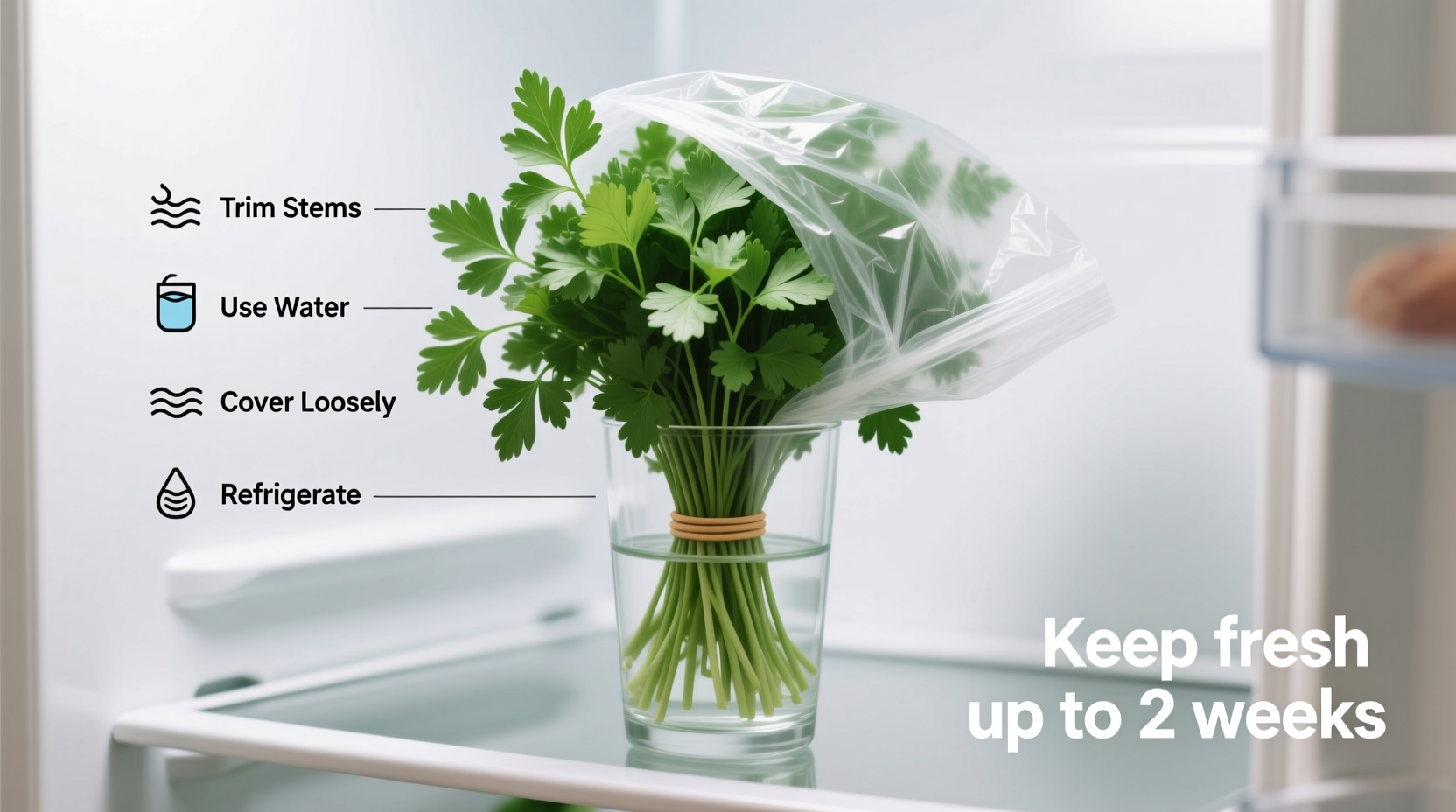 how to keep parsley in the fridge