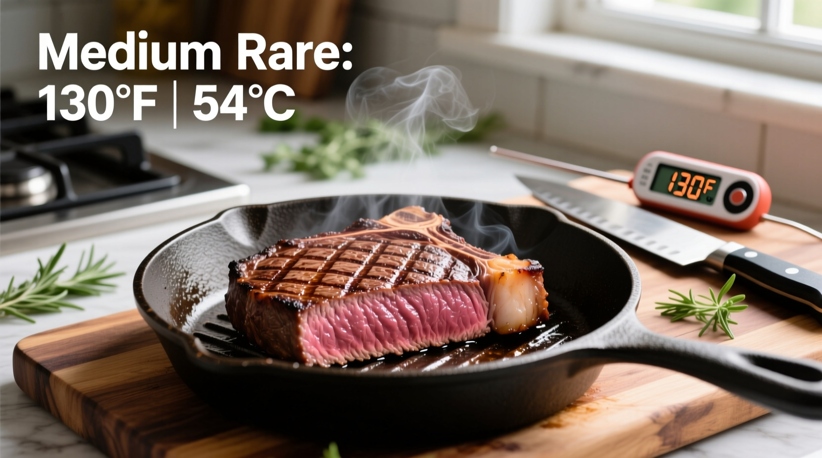 how long to cook medium rare steak