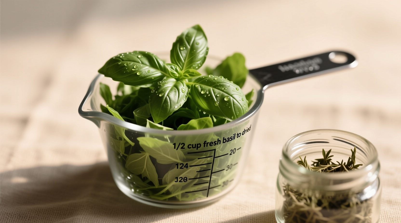 1 2 cup fresh basil to dried when the math matters and when it doesn t