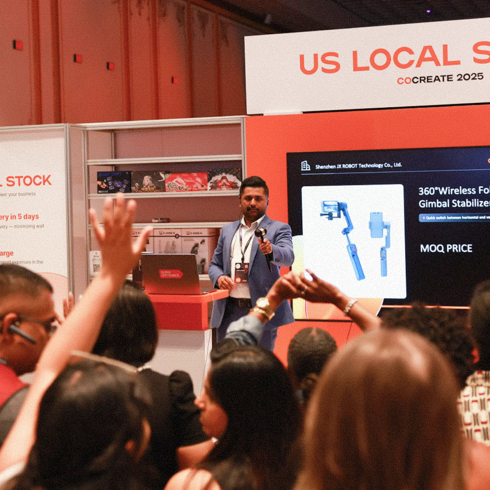 Entrepreneurs presenting their businesses at an Alibaba.com event