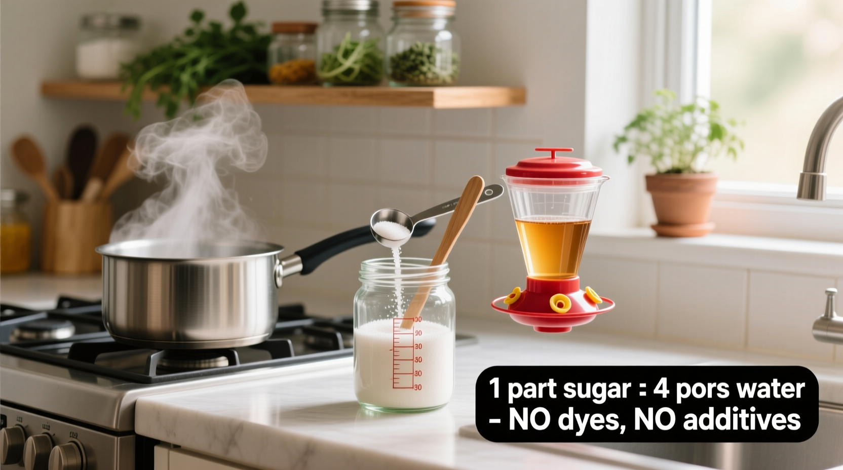 how to make humming bird nectar