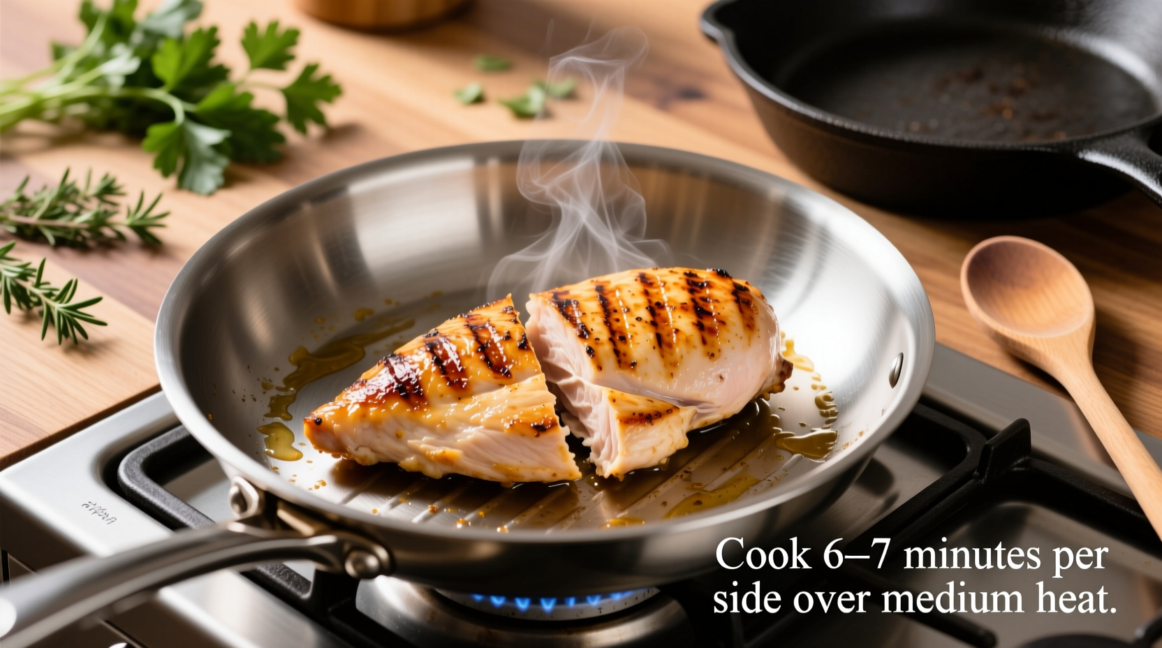 how long to cook chicken breast on stovetop