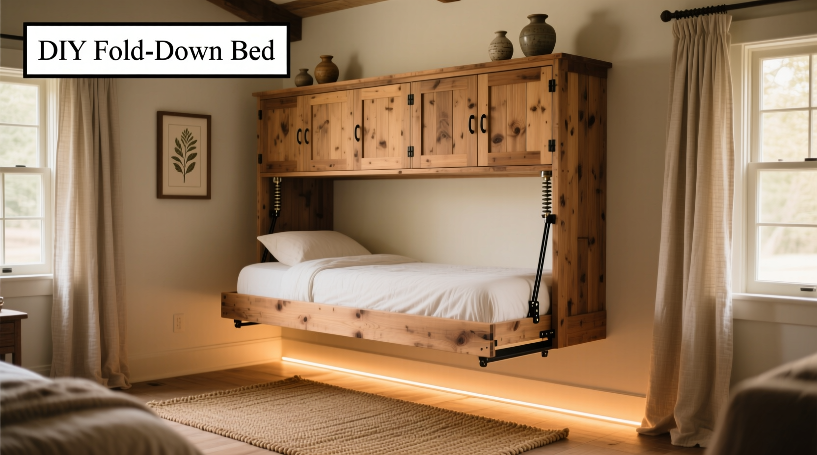 fold down bed diy