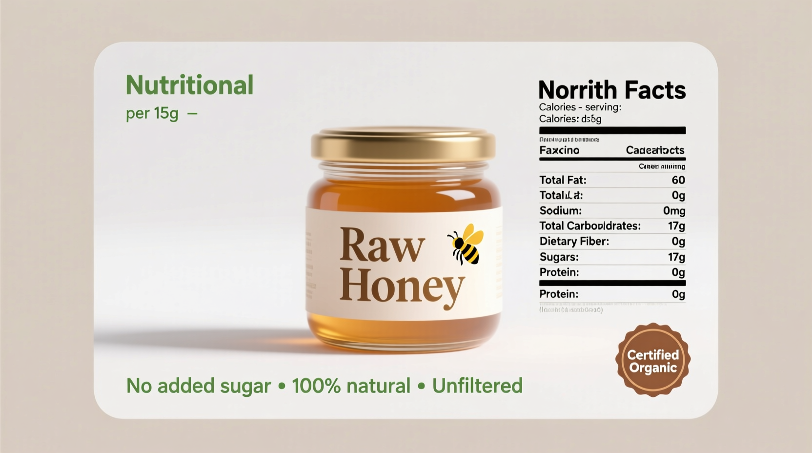 Raw Honey Nutrition Facts: Complete Breakdown Per Tablespoon