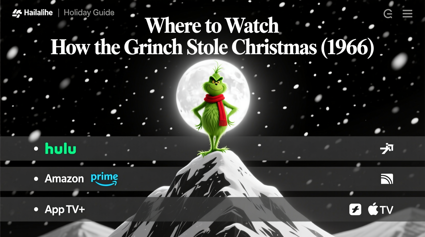 how the grinch stole christmas 1966 streaming