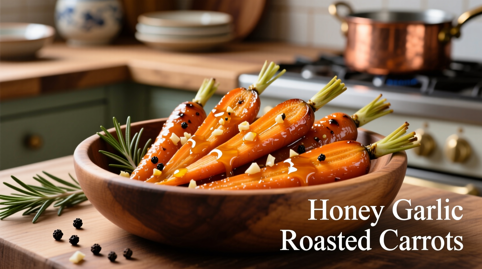 honey garlic roasted carrots